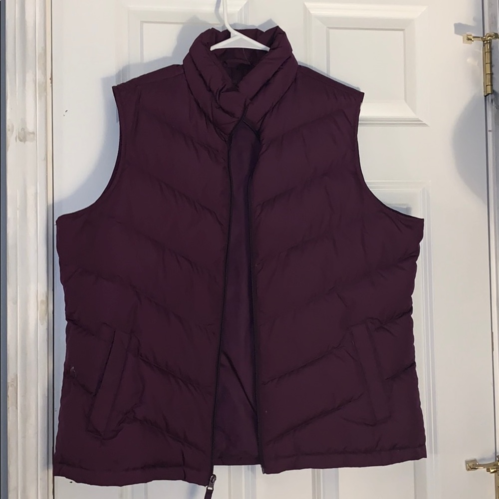 Lands End Purple Puffy Vest